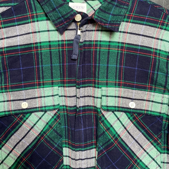 J.Crew factory zip flannel - Picture 2 of 4